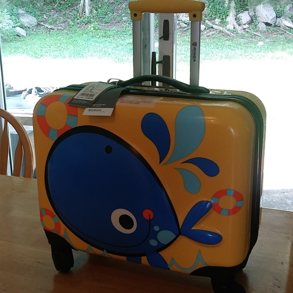 Unlisted Other - 18 inch Cute Whale Kid's Luggage,Carry on suitcase,Yellow